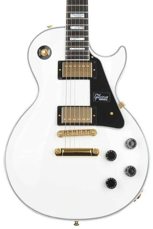 Erradicar semáforo entregar Gibson Custom Les Paul Custom - Alpine White with Ebony Fingerboard |  Sweetwater