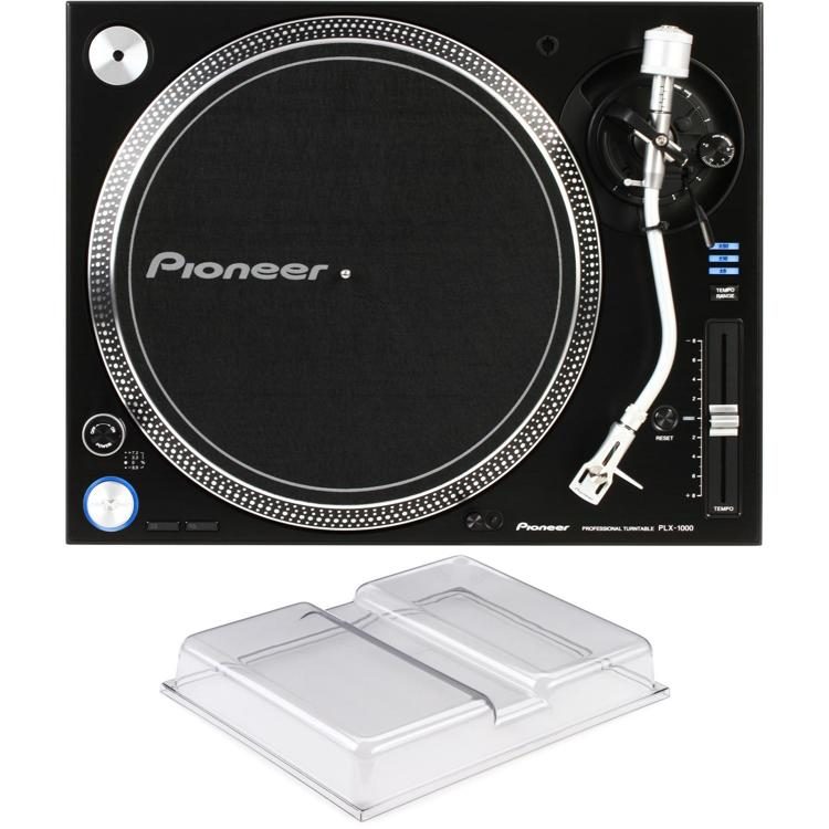 Pioneer DJ PLX-1000 Professional Turntable with Decksaver Cover Sweetwater