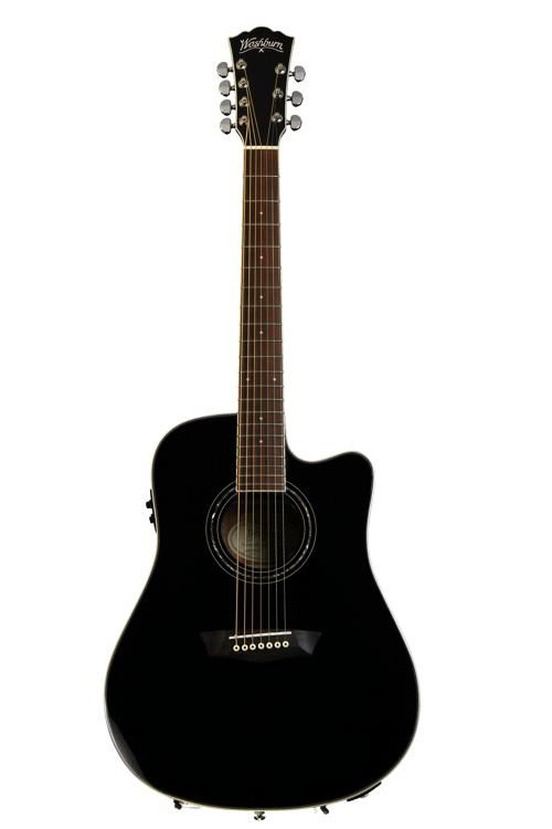 washburn 7 string acoustic guitar