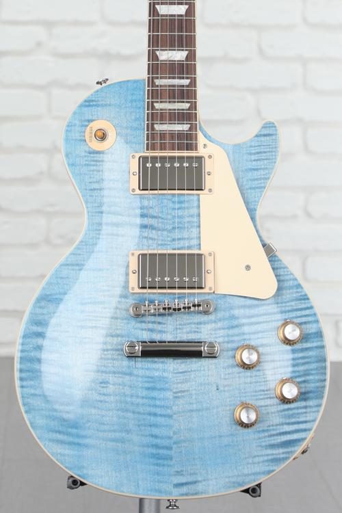 Gibson Les Paul Standard '60s Figured Top Electric Guitar - Ocean Blue ...