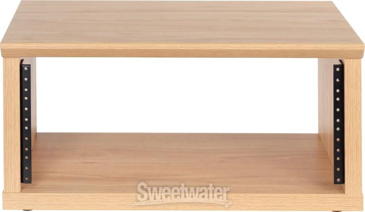 Gator Frameworks Elite Series 4U Desktop Studio Rack - Natural Maple Matte  | Sweetwater