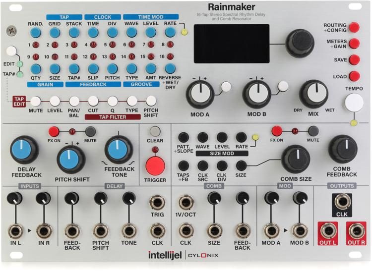 Intellijel Cylonix Rainmaker Eurorack Stereo Rhythmic Delay and Comb  Resonator Module
