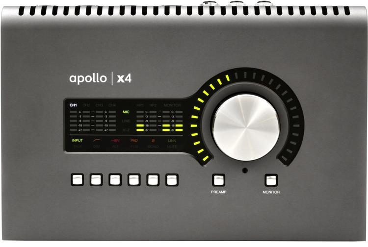 Universal Audio Apollo X4 12x18 Thunderbolt 3 Audio Interface With Uad Dsp Sweetwater