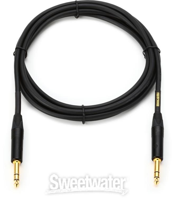 Straight Connectors Mogami GOLD TRS-TRS-10 Balanced Audio Patch Cable Gold Contacts 1/4 TRS Male Plugs 10 Foot 