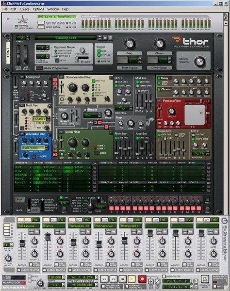 what are the specs for running propellerhead reason 7