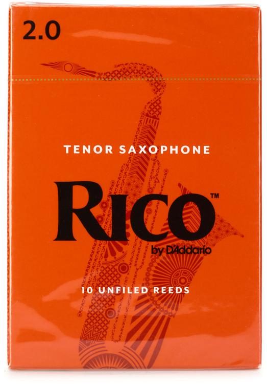 Strength 2 Rico Tenor Saxophone Reeds Precision Cut 10-pack 