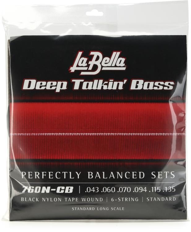 6-String LaBella M45-CB Stainless Steel Round Wound Bass Strings Light 29-128 