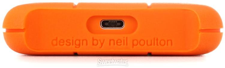 Integral shuffle forælder LaCie Rugged USB-C 2TB Portable Hard Drive | Sweetwater