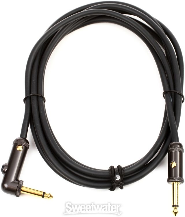 D Addario Pw Agra 10 Circuit Breaker Straight To Right Angle Instrument Cable 10 Foot Sweetwater