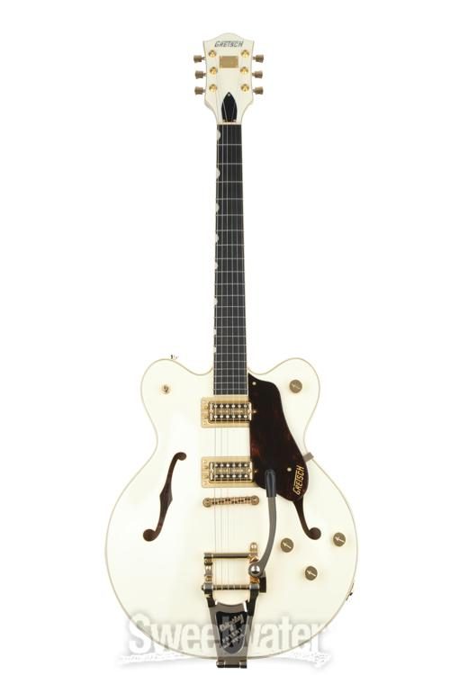 Gretsch G6609TDC Players Edition Broadkaster Center Block - Vintage White,  Bigsby Tailpiece