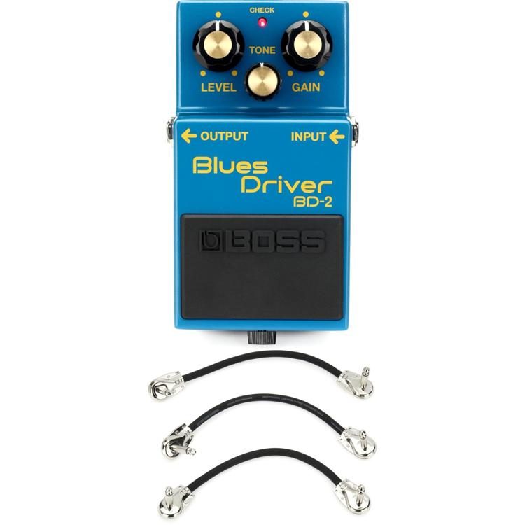 Boss BD-2 Blues with 3 Patch Cables | Sweetwater