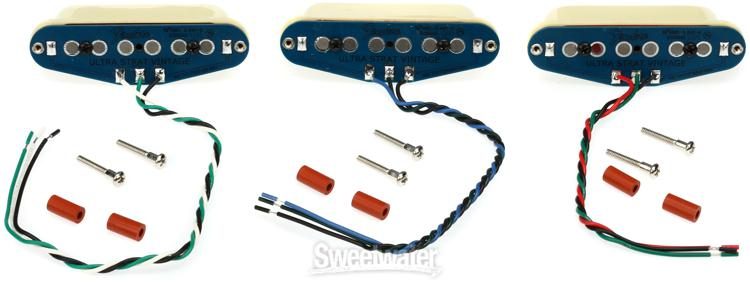 Fender Ultra Noiseless Vintage Stratocaster 3-piece Pickup Set - Cream |  Sweetwater