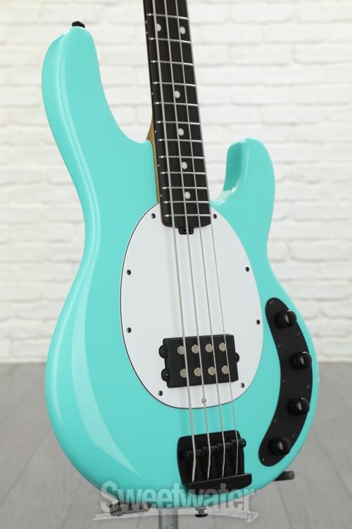 bass guitar teal