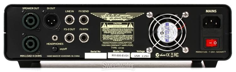Ashdown Rootmaster RM-500-EVO II 500-watt Bass Head