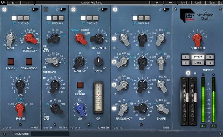 Waves Abbey Road Tg Mastering Chain Sweetwater