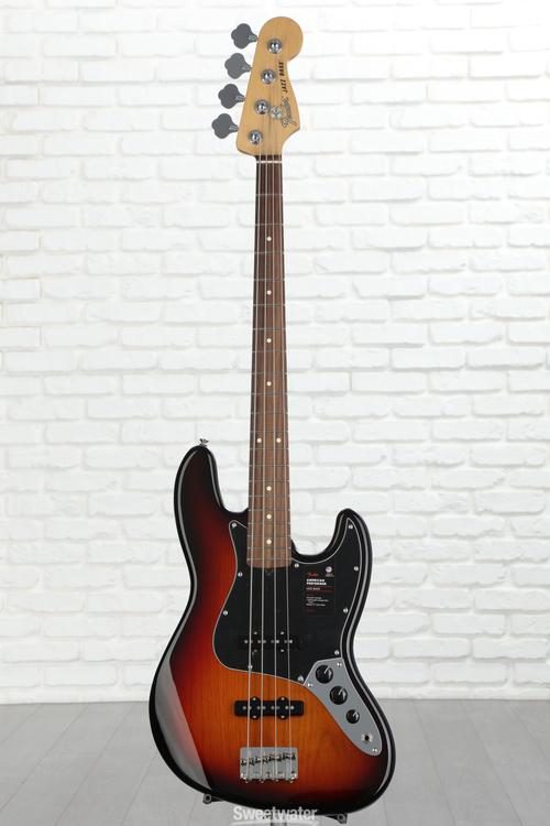 Fender American Performer Jazz Bass - 3-Tone Sunburst with Rosewood  Fingerboard