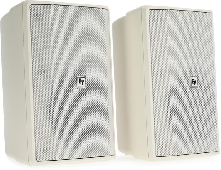 Electro-Voice EVID-S5.2X 300W 70V/100V 5.25-inch Surface-mount Speaker, IP65 White (pair) | Sweetwater