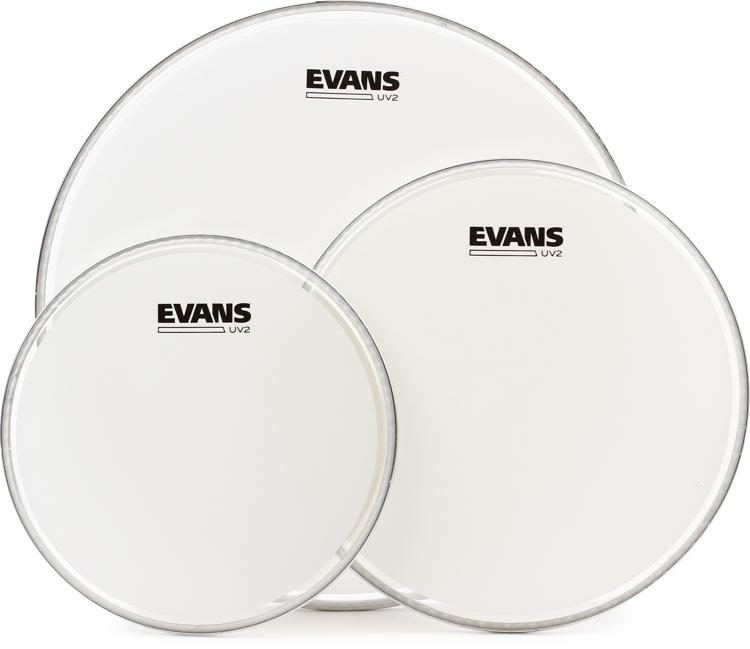 Evans UV2 Coated 3-piece Tom Pack - 10 