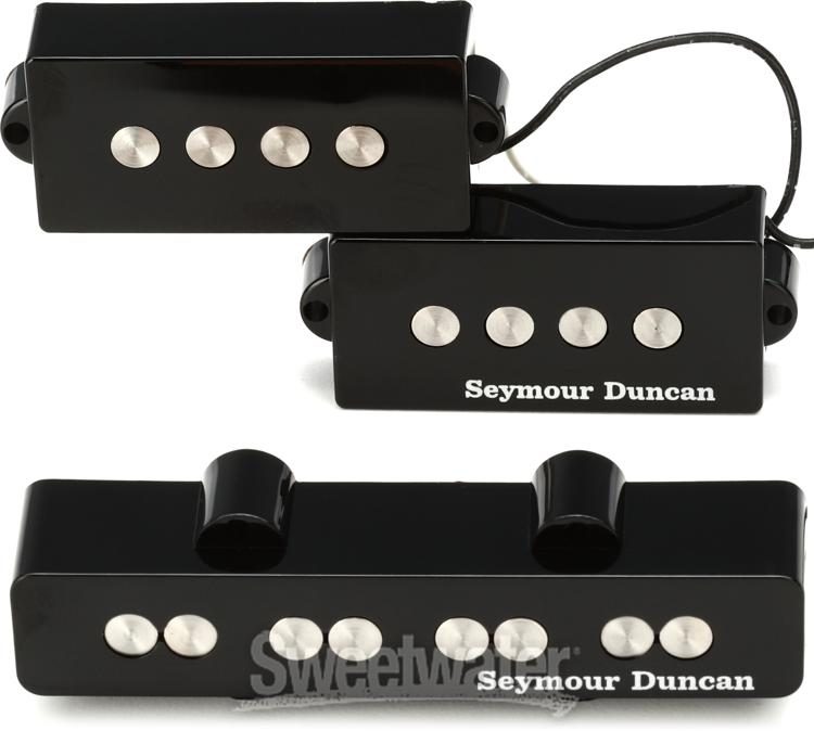 Seymour Duncan Quarter Pound P-J Bass Set - Black | Sweetwater