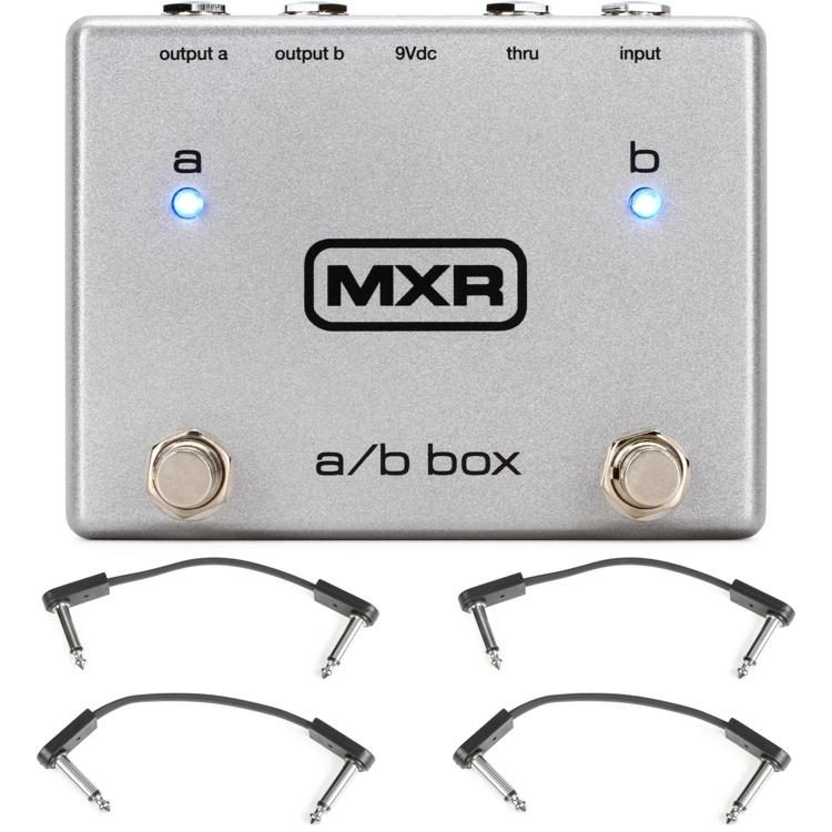 MXR M196 A/B Box Pedal with 3 Patch Cables | Sweetwater