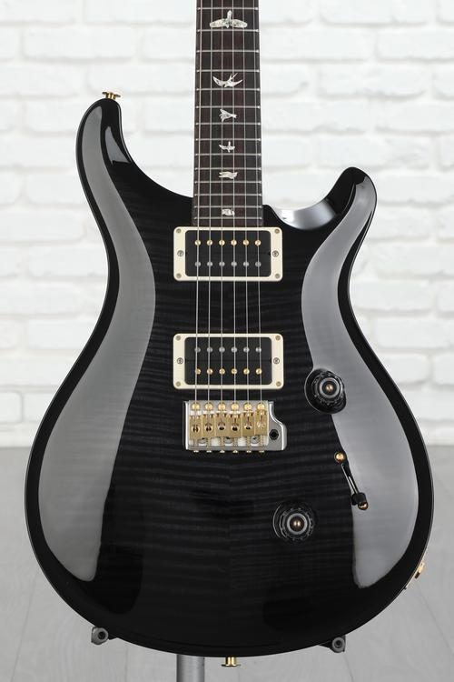 PRS Custom 24 Electric Guitar - Gray Black Wrap, 10-Top