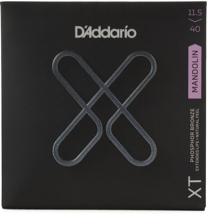 D'Addario XTM11540 XT Phosphor Bronze Mandolin Strings -.0115-.040 Custom  Medium | Sweetwater