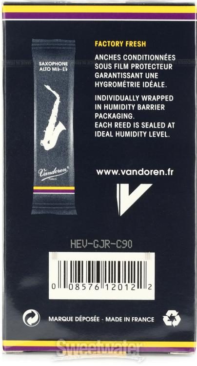 Vandoren SR2135/50 Alto Sax Traditional Reeds Strength 3.5; Box of 50 
