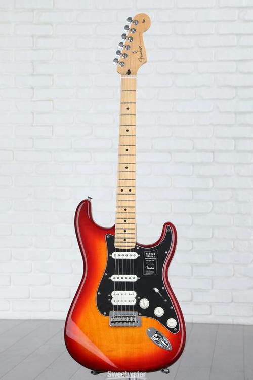 Observe blackboard overhead Fender Player Stratocaster HSS Plus Top - Aged Cherry with Maple  Fingerboard | Sweetwater