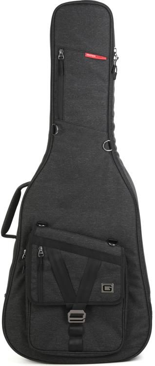 Gator Transit Acoustic Guitar Bag - Charcoal Black | Sweetwater