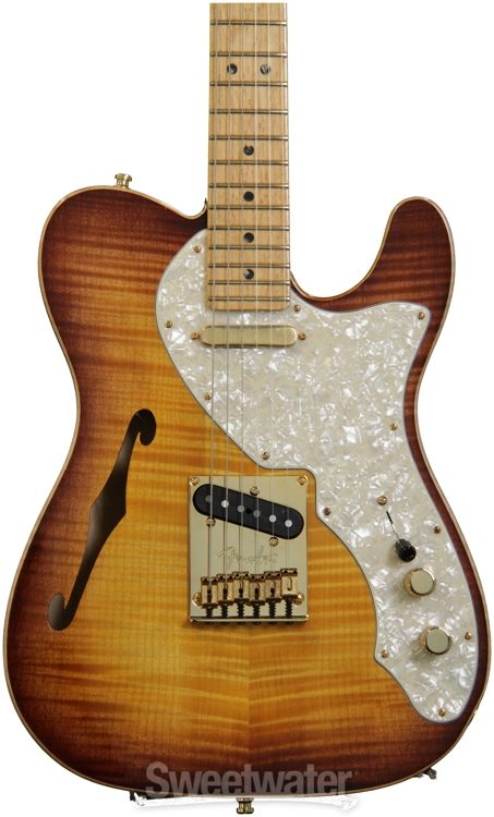 fender select thinline telecaster violin burst