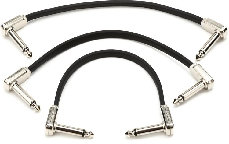 Ernie Ball Stage and Studio Patch Cable P06385 White 6 Inch 