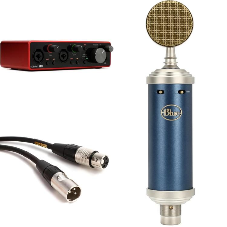 Blue Microphones Scarlett 2i2 Gen 3 and Bluebird SL Recording Bundle