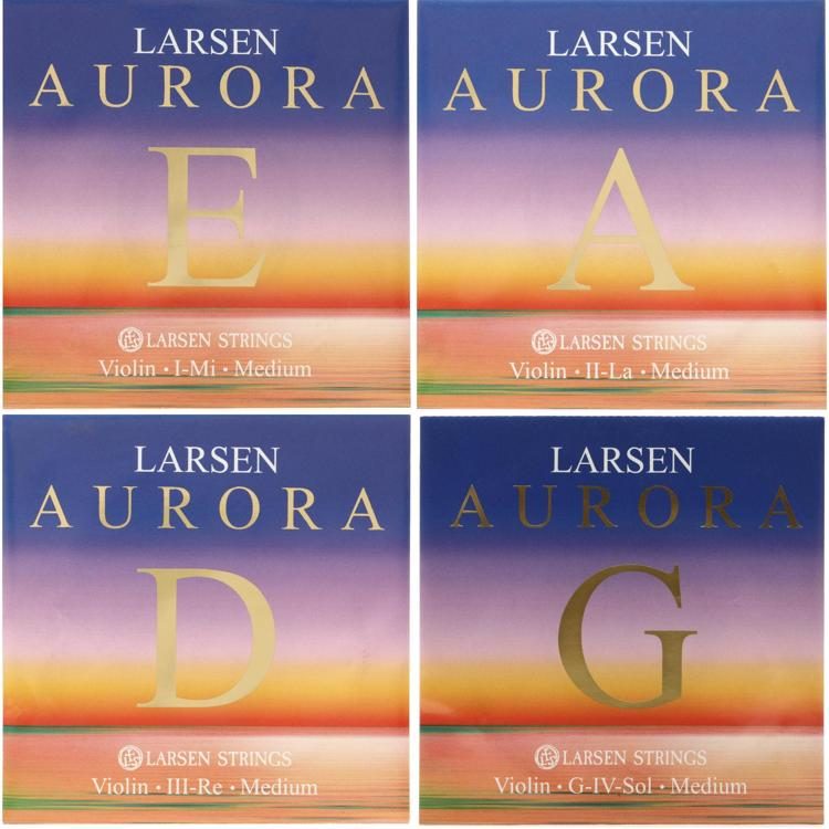 Larsen Aurora Violin String Set 4/4 Size Sweetwater