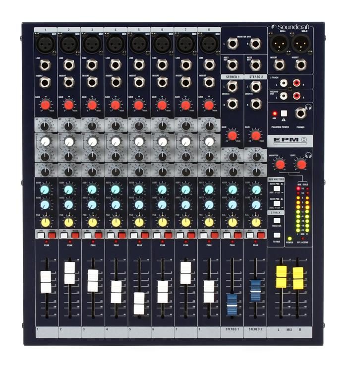 Soundcraft EPM8 10-channel Analog Mixer | Sweetwater