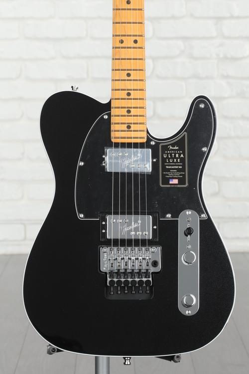 Fender American Ultra Luxe Telecaster Floyd Rose HH - Mystic Black