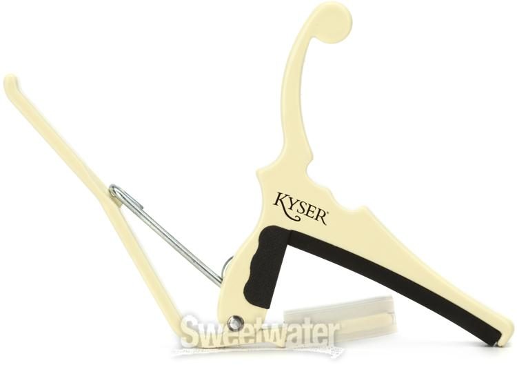 Fender x Kyser Quick-Change Electric Guitar Capo Olympic White