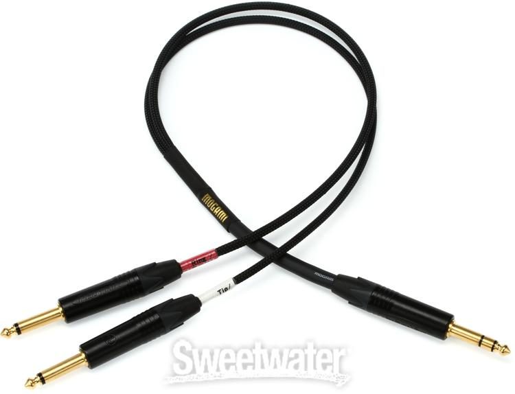 Mogami Gold Insert TS Cable - 1/4-inch TRS Male to Dual 1/4-inch 