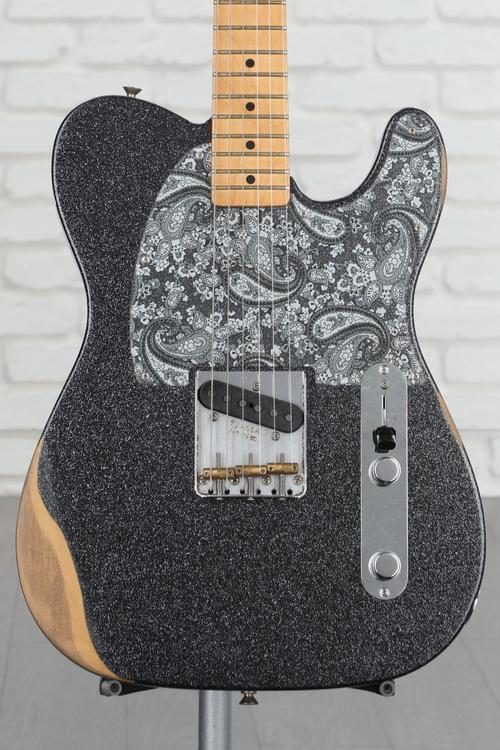 Fender Brad Paisley Road Worn Esquire Electric Guitar - Black 