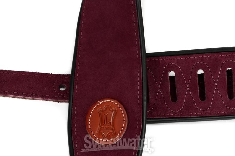 Levy's MSS3 Suede Guitar Strap - Burgundy | Sweetwater
