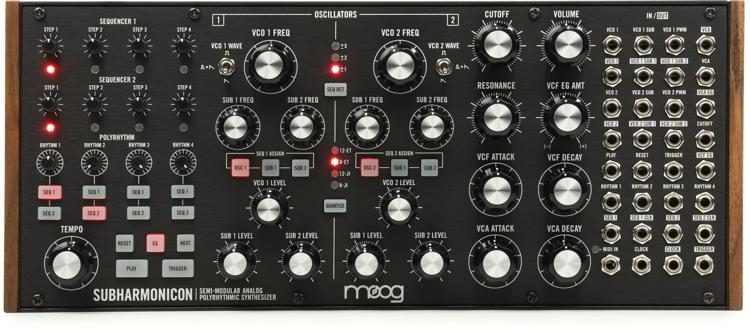 Moog Dfam Mother 32 And Subharmonicon Semi Modular Eurorack Synthesizer System Sweetwater