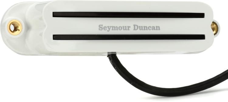 Seymour Duncan SHR-1b Hot Rails Bridge Strat Single Coil Sized Humbucker  Pickup - White