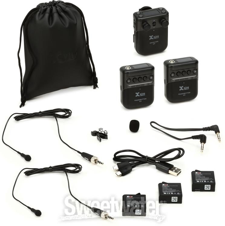 Xvive Audio U5T2 Camera-mounted Dual-channel Wireless Lavalier 