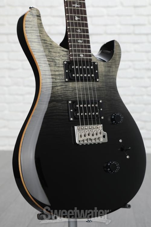 prs se custom 24 charcoal fade