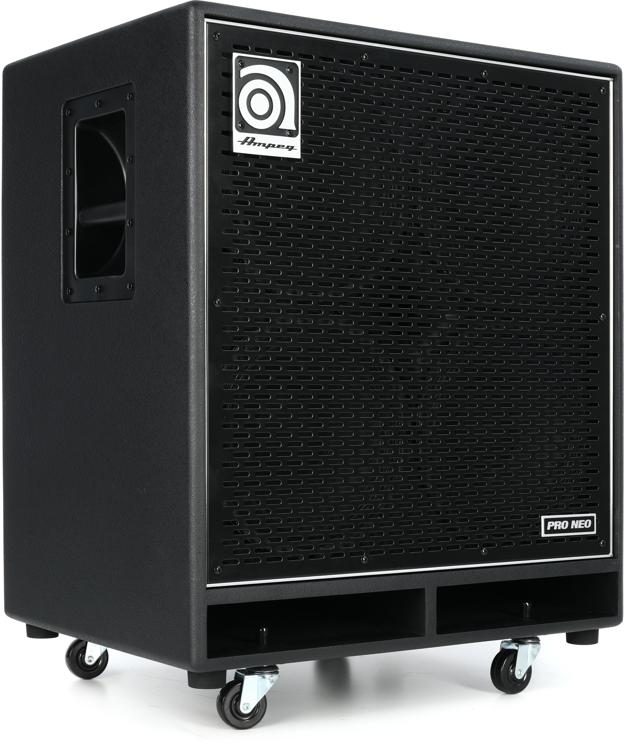 ampeg pn-410hlf 4x10" 850-watt neodymium bass cabinet with horn