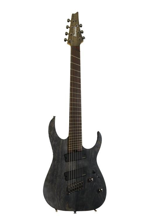 Ibanez Iron Label RGIF7 Multi-Scale - Black Stained | Sweetwater