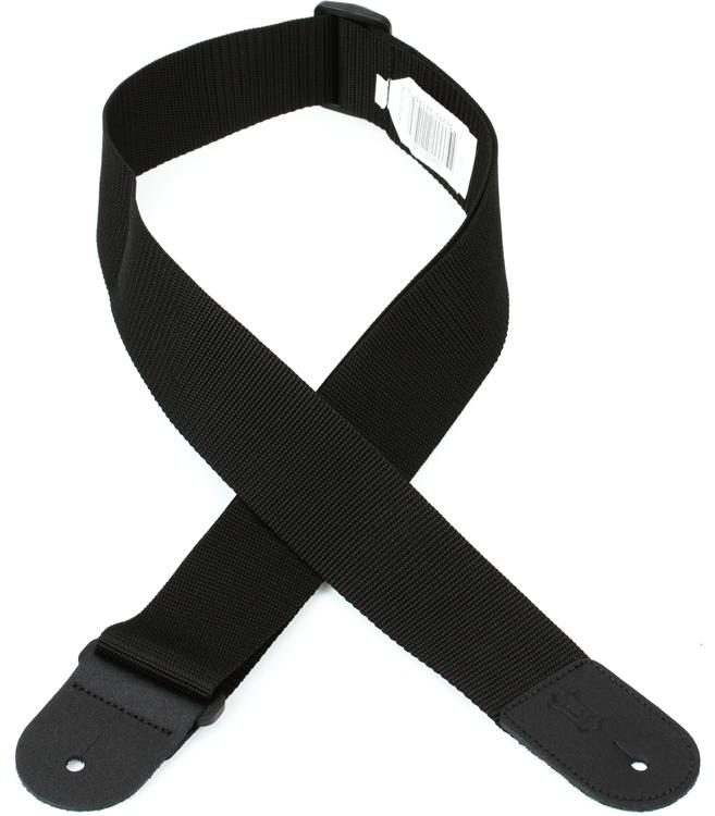 Levy's M8POLY 2-inch Woven Polypropylene Guitar Strap - Black | Sweetwater