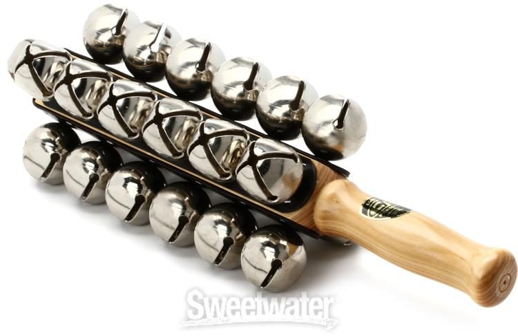 Hand Sleigh Bells Percussion Gift for Drummer for Band and Orchestra Christmas Songs 
