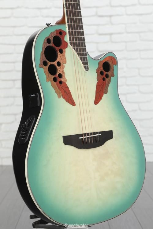 Ovation Celebrity Elite Plus CE44X-9B Mid-depth Acoustic-electric Guitar -  Mintburst