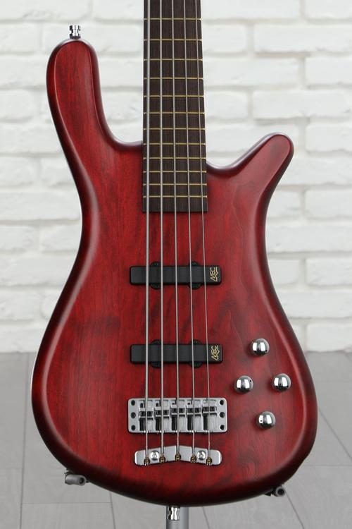 Warwick Pro Series 5 Streamer LX Electric Bass Guitar - Burgundy 