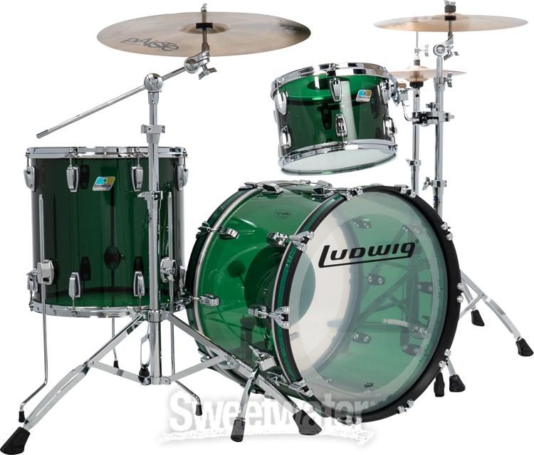 Ludwig vistalite green Clearance